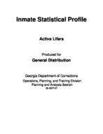 Inmate statistical profile: active lifers, Aug. 2007