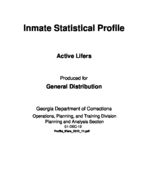 Inmate statistical profile: active lifers, Dec. 1, 2012