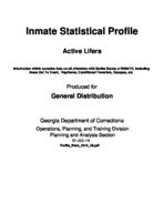 Inmate statistical profile: active lifers, 2014-07-01