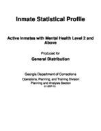 Inmate statistical profile: active inmates with mental health level 2 and above, Sept. 1, 2010