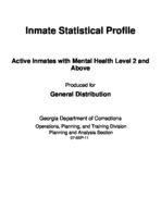 Inmate statistical profile: active inmates with mental health level 2 and above, Sept. 7, 2011