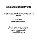 Inmate statistical profile: active inmates with mental health level 2 and above, Feb. 1, 2014