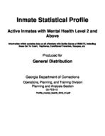 Inmate statistical profile: active inmates with mental health level 2 and above, Feb. 5, 2015