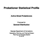 Probationer statistical profile: active street probationers, Dec. 2008