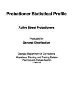 Probationer statistical profile: active street probationers, Apr. 2009