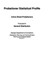 Probationer statistical profile: active street probationers, 2010-05-01