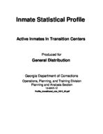 Inmate statistical profile: active inmates in transition centers, Mar. 15, 2012