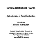 Inmate statistical profile: active inmates in transition centers, Oct. 1, 2012