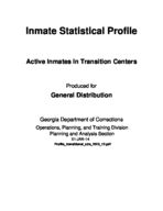 Inmate statistical profile: active inmates in transition centers, Jan. 1, 2014