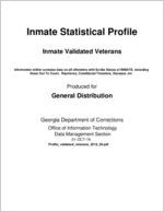 Inmate statistical profile. Inmate validated veterans, 2018 September