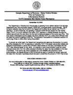 Title ad valorem tax fee informational bulletin [Nov. 15, 2013]