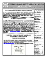 Georgia Composite Medical Board newsletter [Jan. 2011]