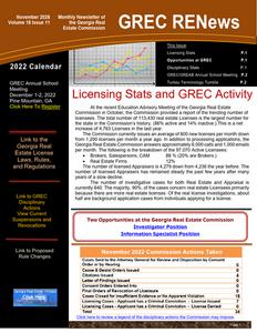 GREC REnews, 2022 November