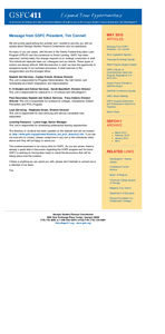 GSFC 411 e-newsletter [May 2010]