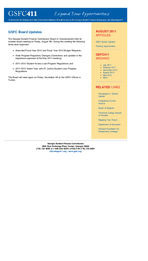 GSFC 411 e-newsletter [Aug. 2011]