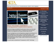 Georgia Infrastructure Transformation (GAIT) 2010 update, Vol. 1, Issue 24 (Nov. 13, 2009)