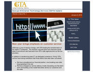 Georgia Enterprise Technology Services (GETS) update, Vol. 2, Issue 1 (Jan. 8, 2010)