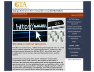 Georgia Enterprise Technology Services (GETS) update, Vol. 2, Issue 2 (Jan. 22, 2010)