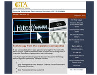 Georgia Enterprise Technology Services (GETS) update, Vol. 2, Issue 20 (Oct. 1,  2010)