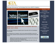 Georgia Enterprise Technology Services (GETS) update, Vol. 2, Issue 23 (Nov. 12,  2010)