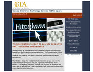 Georgia Enterprise Technology Services (GETS) update, Vol. 2, Issue 8 (Apr. 16,  2010)
