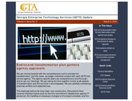 Georgia Enterprise Technology Services (GETS) update, Vol. 4, Issue 3 (Mar. 5, 2012)