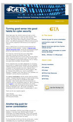 Georgia Enterprise Technology Services (GETS) update, Vol. 5, Issue 10 (Oct. 8, 2013)