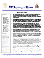 Legislative update [Jan. 22, 2007]