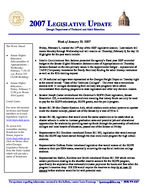 Legislative update [Jan. 29, 2007]