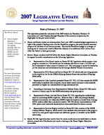 Legislative update [Feb. 12, 2007]