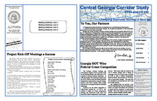 Central Georgia corridor study... keeping business moving in Georgia [Vol. 1, no. 1 (Feb. 2001)]