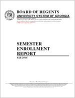 Semester enrollment report, 2016 Fall