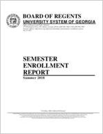 Semester enrollment report, 2018 Summer