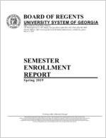 Semester enrollment report, 2019 Spring