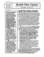 Health plan update [Vol. 1, no. 3 (Oct. 2000)]