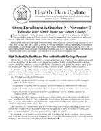 Health plan update [Vol. 8, no. 1 (Oct. 15, 2007)]