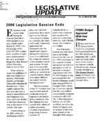 Legislative update: a briefing for faculty and staff of the University System of Georgia, No. 12 (Mar. 28, 2000)