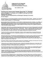 Legislative update: a briefing for faculty and staff of the University System of Georgia, No. 9 (Mar. 5, 2001)