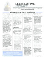 Legislative update: a briefing for faculty and staff of the University System of Georgia, No. 14 (May 30, 2003)