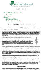 The system supplement: a monthly report of the Georgia Board of Regents, Vol. 32, no. 4 (Apr. 1996)