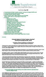The system supplement: a report of the Georgia Board of Regents, Vol. 35, no. 3 (May 1999)