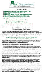 The system supplement: a report of the Georgia Board of Regents, Vol. 36, no. 3 (Apr. 2000)