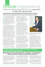 The system supplement: a report of the Georgia Board of Regents, Vol. 47, no. 1 (Jan. 2010)