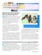 Value added - USG serves Georgia [Jan. 2009]