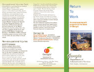 Return to work : an employee benefit program at the state of Georgia