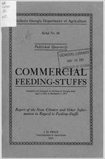 Commercial feeding-stuffs inspected and analyzed in the state of Georgia from April 1, 1912 to November 1, 1913 [1913]