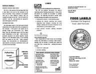 Food labels : guidance on required food label elements
