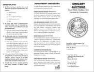 Grocery auctions: food safety guidance for auctions &