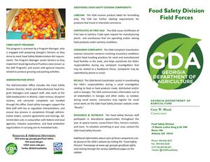 Food Safety Division field forces