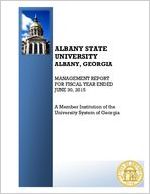 Albany State University, Albany, Georgia, management report for fiscal year ended 2015 June 30
